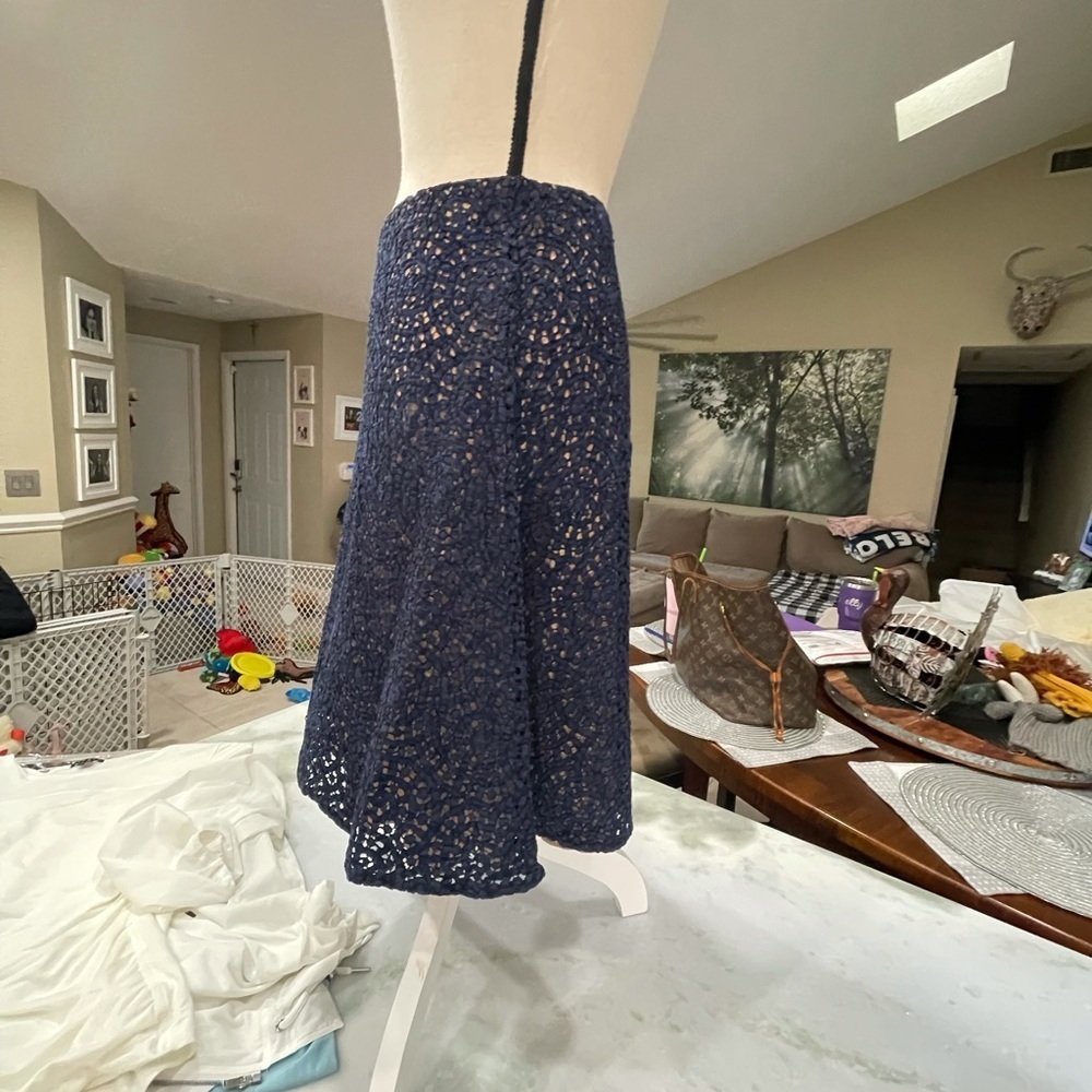 Carven Eylet Skirt Beautiful Two tone - Picture 8 of 10